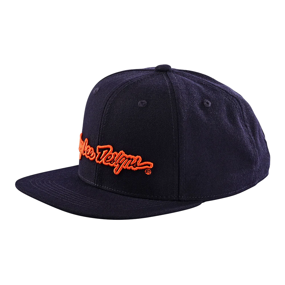 Gorra Troy Lee Designs Signature Navy / Orange